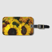 Étiquette À Bagage Fleurs de soleil (Devant Horizontal)