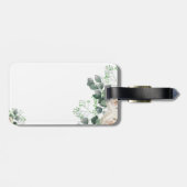 Étiquette À Bagage Fleurs de soleil personnalisées Présentatrices Cad (Dos horizontal)