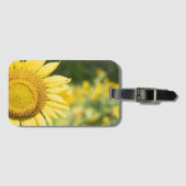 Étiquette À Bagage Fleurs de soleil vibrantes (Devant Horizontal)