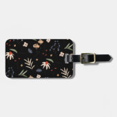 Étiquette À Bagage Fleurs d'eau simples 1 (Devant horizontal)