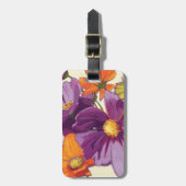 Étiquette À Bagage Fleurs décoratives (Devant Vertical)