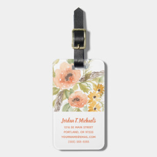 Étiquette À Bagage Fleurs D'Été Fin I
