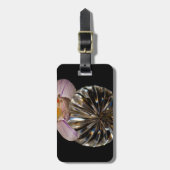 Étiquette À Bagage Fleurs et cristal (Devant Vertical)