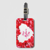 Étiquette À Bagage Fleurs fleurissent pour maman (Devant Vertical)