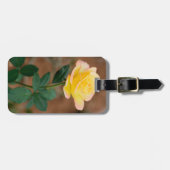 Étiquette À Bagage Fleurs florales de rose jaune Roses (Devant horizontal)