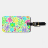 Étiquette À Bagage Fleurs graphiques (Devant horizontal)