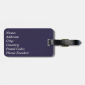 Étiquette À Bagage Fleurs jaunes (Dos horizontal)