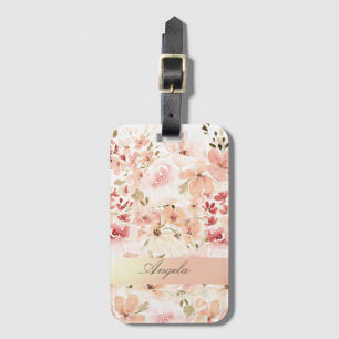 Étiquette À Bagage Fleurs printanières florissantes