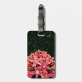 Étiquette À Bagage Fleurs roses (Dos Vertical)
