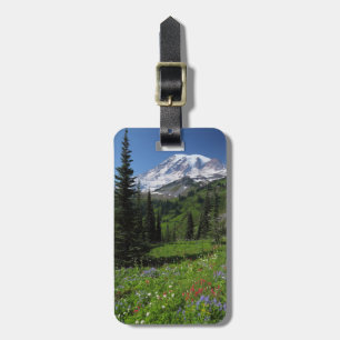 Étiquette À Bagage Fleurs sauvages chez le mont Rainier