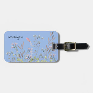 Étiquette À Bagage Fleurs sauvages périphériques personnalisés