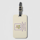 Étiquette À Bagage Fleurs sauvages sauvages (Devant Vertical)