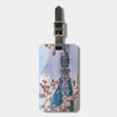 Étiquette À Bagage Fleurs | Spring Cherry Blossoms Japon (Devant Vertical)