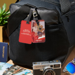 Étiquette À Bagage Fleurs sur une table de Juan Gris, Cubisme Vintage
