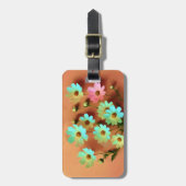 Étiquette À Bagage Fleurs Zinnia Elegans (Devant Vertical)