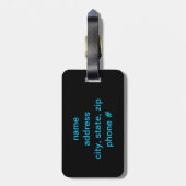 Étiquette À Bagage Flip-flop Fun bagage tag (Dos Vertical)