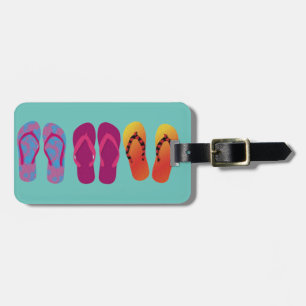 Étiquette À Bagage Flip Flops Trio 4