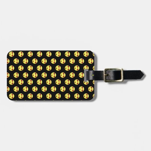 Étiquette À Bagage flirter emoji (Devant horizontal)