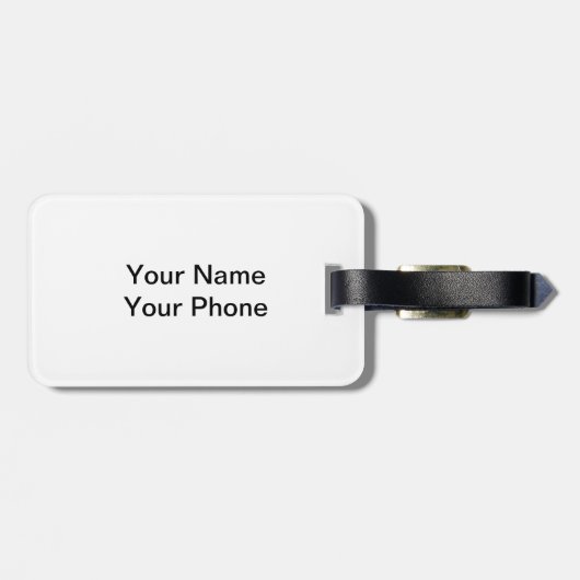 Étiquette À Bagage Floatplane Aviation Adventure (Dos horizontal)