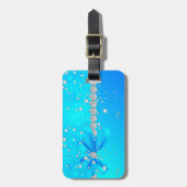 Étiquette À Bagage Flocons de neige congelés (Devant Vertical)