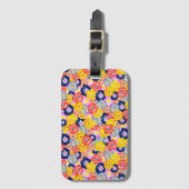 Étiquette À Bagage Floral (Devant Vertical)
