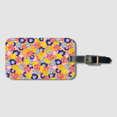 Étiquette À Bagage Floral (Devant Horizontal)