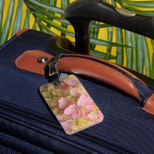 Étiquette À Bagage Floral d'Hydrangée en floraison sur Derby Brown