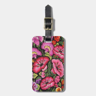 Étiquette À Bagage Floral mignon, fleurs