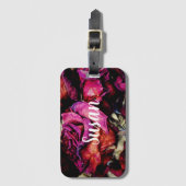 Étiquette À Bagage Floral Roses rouges rouges (Devant Vertical)