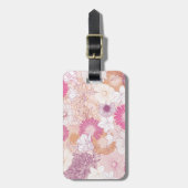 Étiquette À Bagage Floral sans joint (Devant Vertical)