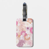 Étiquette À Bagage Floral sans joint (Dos Vertical)