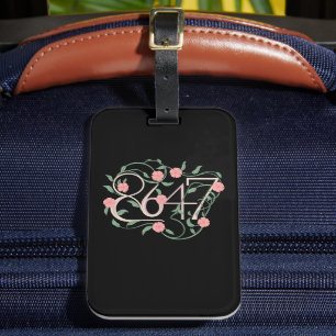 Étiquette À Bagage Floral Subtle Anti Trump 8647 86 47 Boho