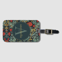 Floral vintage de crapaud rouge William Morris Mon