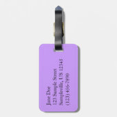 Étiquette À Bagage Flore de printemps Blue Hyacinth II (Dos Vertical)