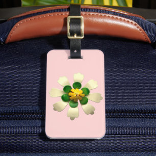 Étiquette À Bagage Flore tropicale exotique MOD Fleur rétro