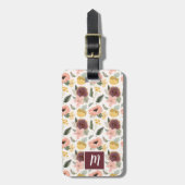 Étiquette À Bagage Flores Vintages sucrées personnalisées (Devant Vertical)