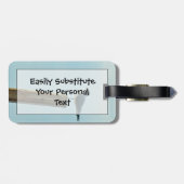 Étiquette À Bagage Florida Laughing Gull Easy ID Personnel (Dos horizontal)