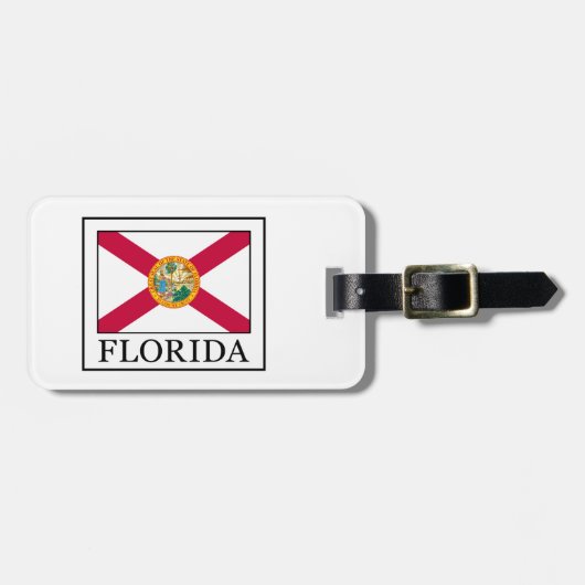 Étiquette À Bagage Floride (Devant horizontal)