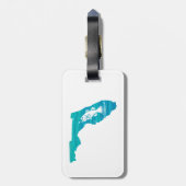 Étiquette À Bagage Floride Wave Fishing (Dos Vertical)