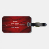 Étiquette À Bagage Flourish de danse (Dos horizontal)