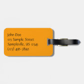 Étiquette À Bagage Flower tropical orange paradise (Dos horizontal)