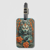 Étiquette À Bagage Flu Lion of Wisdom (Devant Vertical)