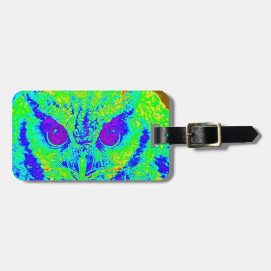 Étiquette À Bagage fluorescent (Devant horizontal)