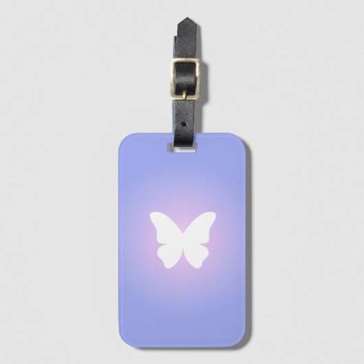 Étiquette À Bagage Flux papillon éthéré (Devant Vertical)