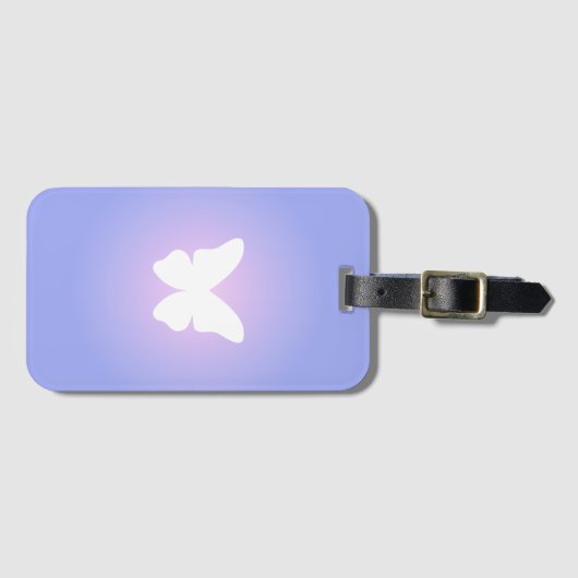 Étiquette À Bagage Flux papillon éthéré (Devant Horizontal)