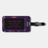 Étiquette À Bagage Flux radiant (Dos horizontal)