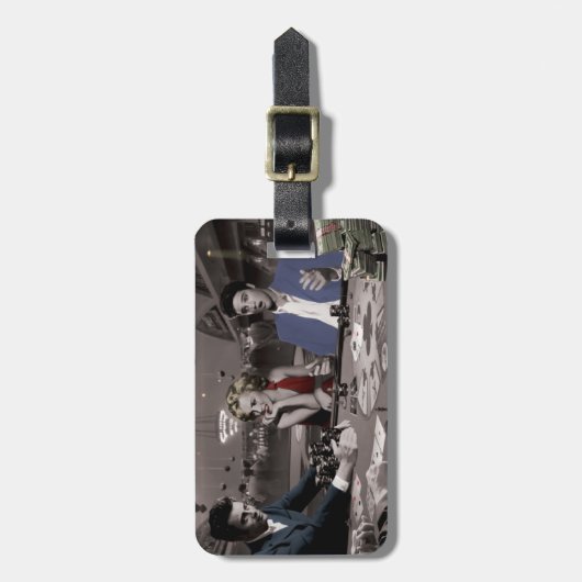 Étiquette À Bagage Flux royal (Devant Vertical)