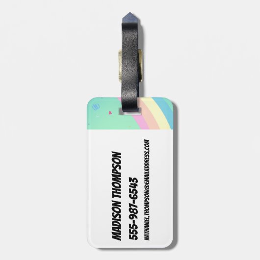 Étiquette À Bagage Fly high Powerpuff (Dos Vertical)