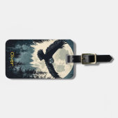Étiquette À Bagage Flying Owl (Devant horizontal)