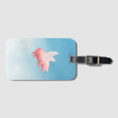 Étiquette À Bagage Flying Pig (Devant Horizontal)